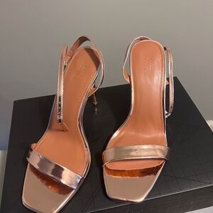 ASOS Metallic Rose Heels
